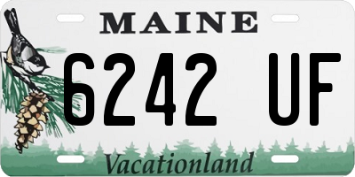 ME license plate 6242UF