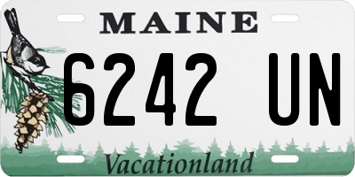 ME license plate 6242UN