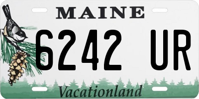 ME license plate 6242UR