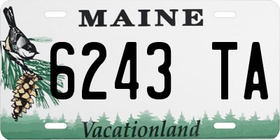 ME license plate 6243TA