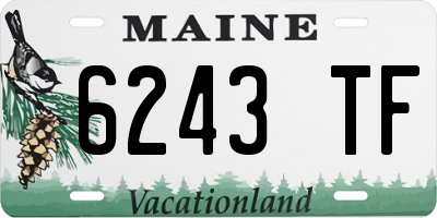 ME license plate 6243TF