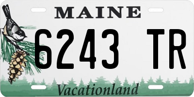 ME license plate 6243TR