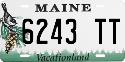 ME license plate 6243TT