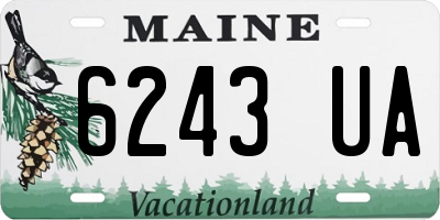 ME license plate 6243UA