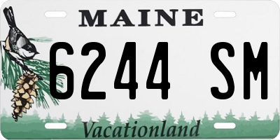 ME license plate 6244SM