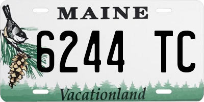 ME license plate 6244TC