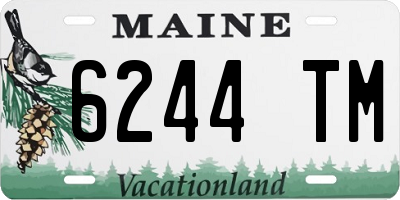 ME license plate 6244TM