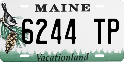 ME license plate 6244TP