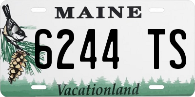 ME license plate 6244TS