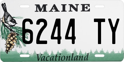 ME license plate 6244TY