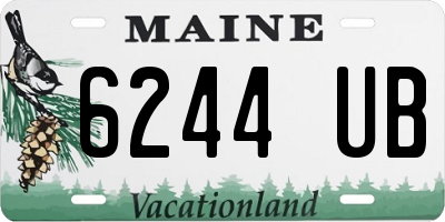 ME license plate 6244UB