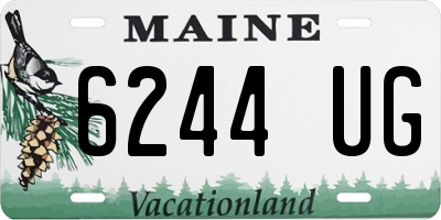 ME license plate 6244UG