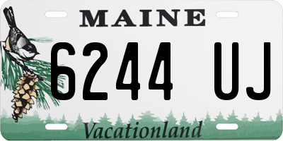 ME license plate 6244UJ