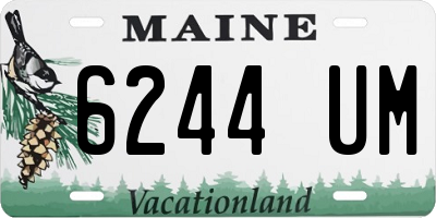 ME license plate 6244UM