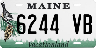 ME license plate 6244VB