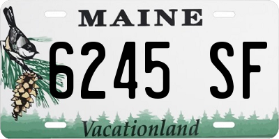 ME license plate 6245SF