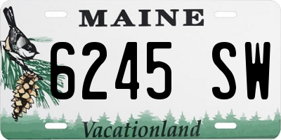 ME license plate 6245SW