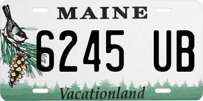 ME license plate 6245UB