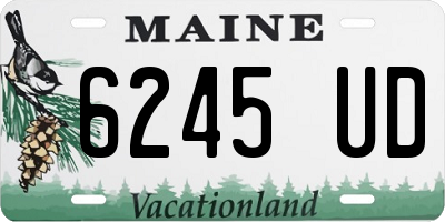 ME license plate 6245UD