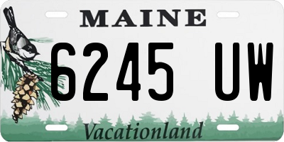 ME license plate 6245UW