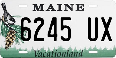 ME license plate 6245UX