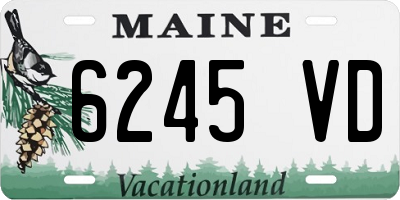 ME license plate 6245VD