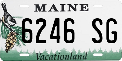 ME license plate 6246SG