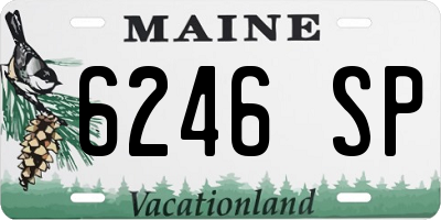 ME license plate 6246SP