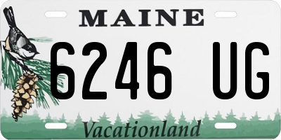 ME license plate 6246UG