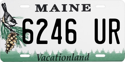 ME license plate 6246UR