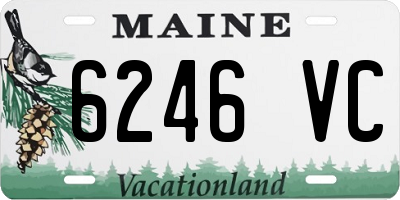 ME license plate 6246VC