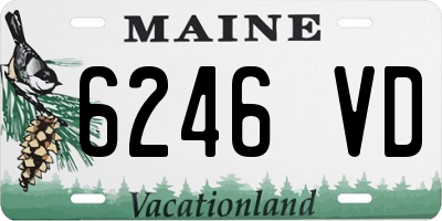 ME license plate 6246VD