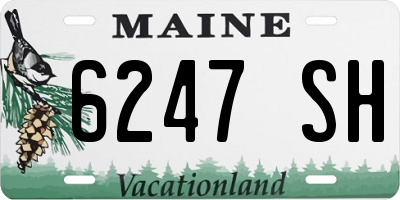 ME license plate 6247SH
