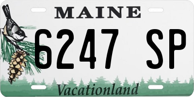 ME license plate 6247SP