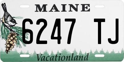 ME license plate 6247TJ