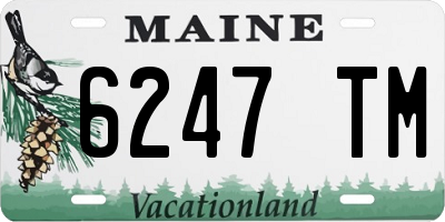 ME license plate 6247TM