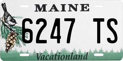 ME license plate 6247TS