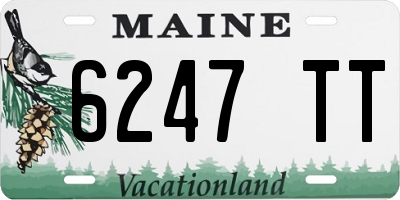 ME license plate 6247TT