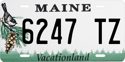 ME license plate 6247TZ