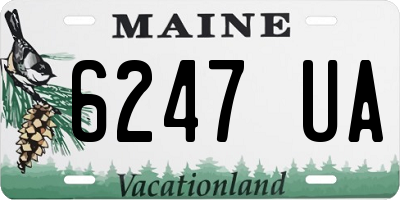 ME license plate 6247UA