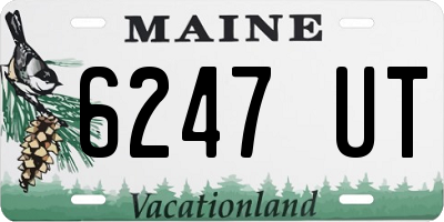 ME license plate 6247UT