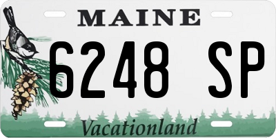 ME license plate 6248SP
