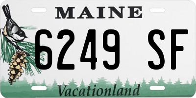 ME license plate 6249SF