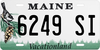 ME license plate 6249SI