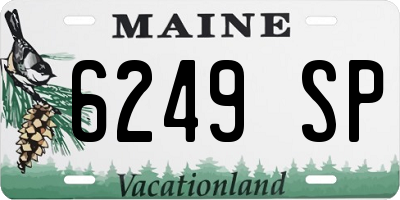 ME license plate 6249SP