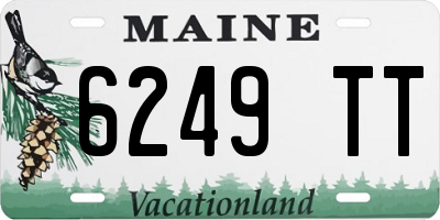 ME license plate 6249TT