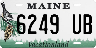 ME license plate 6249UB