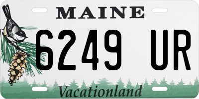 ME license plate 6249UR