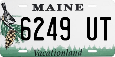 ME license plate 6249UT