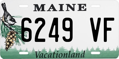 ME license plate 6249VF